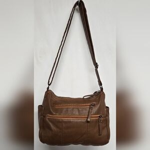 Volganik Rock Shoulder Bag Purse Super Soft Pliable Faux Leather No Wear !